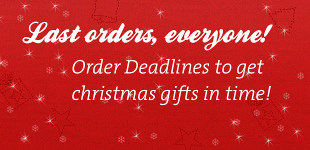 **Christmas Ordering Deadlines and Opening Times**