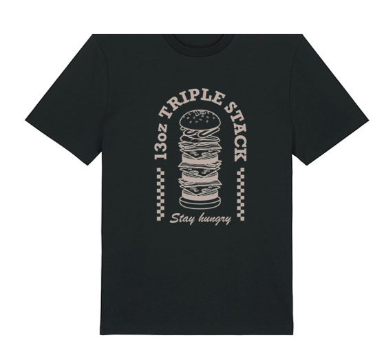 Industry 13 Burger Stack Oversized T Shirt *NEW*