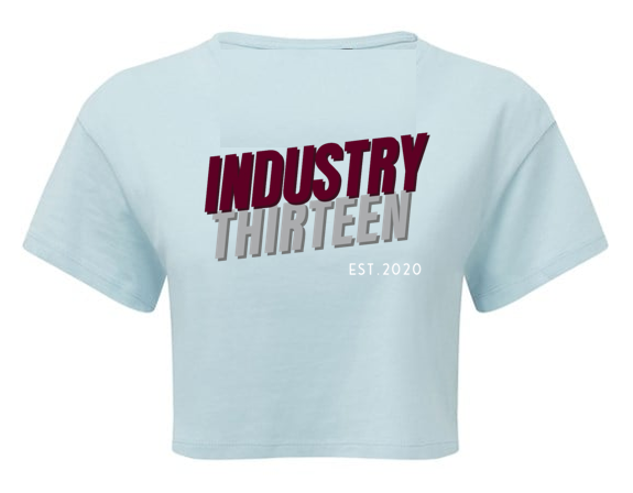 'Industry Thirteen' Cropped T Shirt