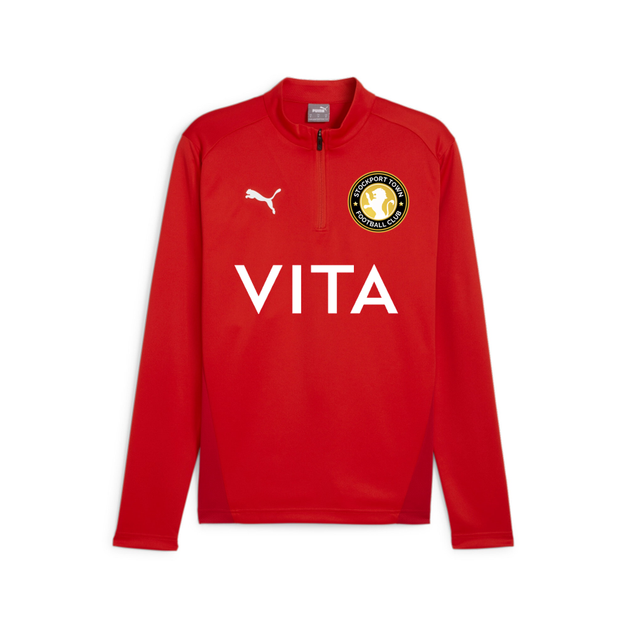 Stockport Town FC Official Training 1/4 Zip Midlayer