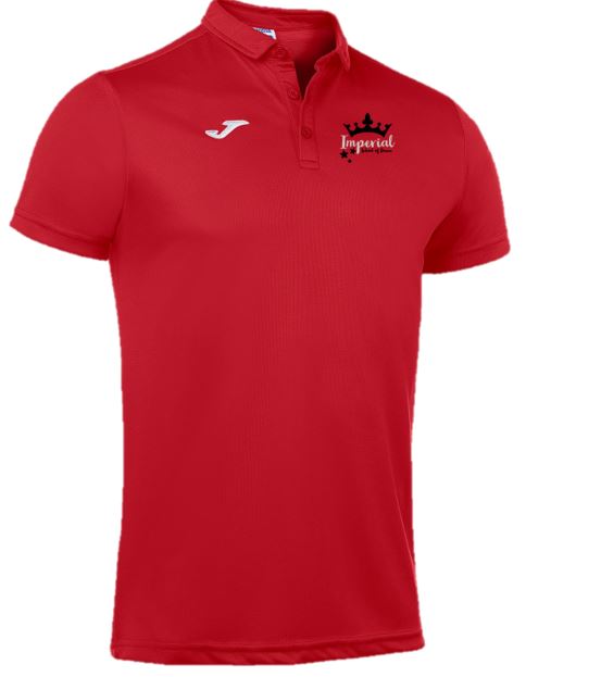 Imperial school of dance Polo Shirt (Red and black)